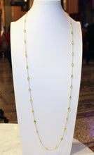 Chain By The Metre Necklace - Peridot - Gold
