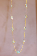 Chain By The Metre Necklace - Chalcedony - Gold
