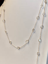 Chain By The Metre Necklace - Moonstone - Silver