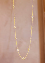 Chain By The Metre Necklace - CZ - Gold