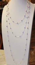 Chain By The Metre Necklace - Amethyst - Silver