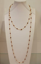 Chain By The Metre Necklace - Garnet - Gold