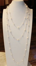 Chain By The Metre Necklace - Pearl - Silver - Large