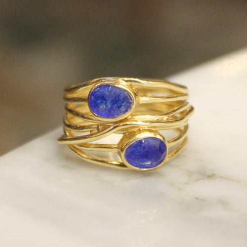 Woven Ring - Blue