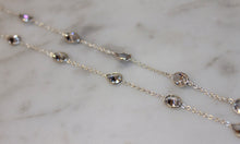 Chain By The Metre Necklace - Zircon - Silver