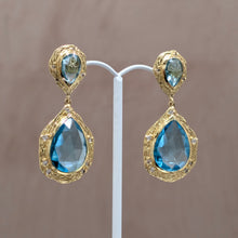 Large Sky Blue Teardrops