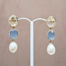 Large Oval Pearl Earrings