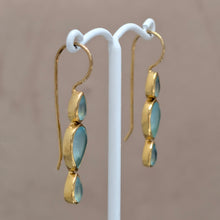 Fixed Hook Bezel Earrings