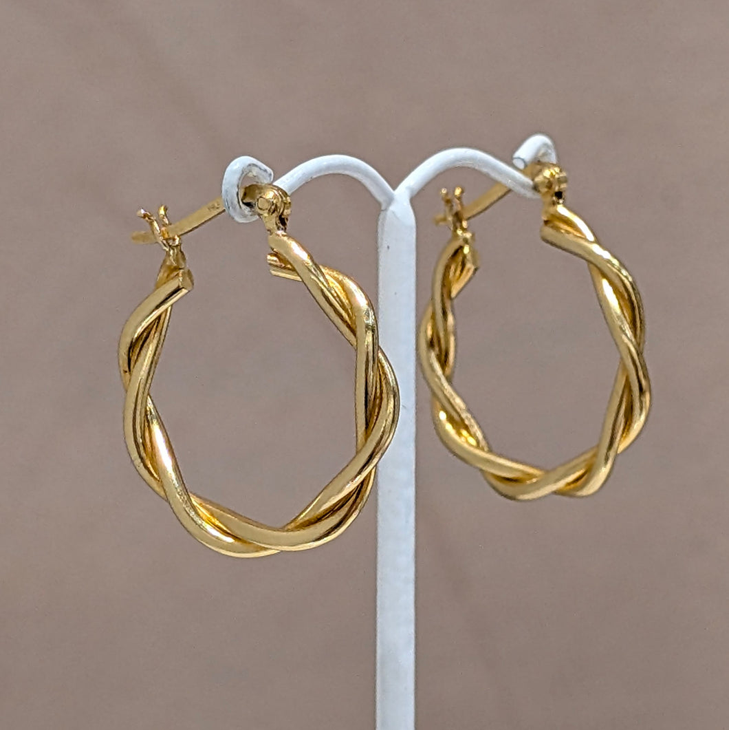 Twisted Hoops Gold