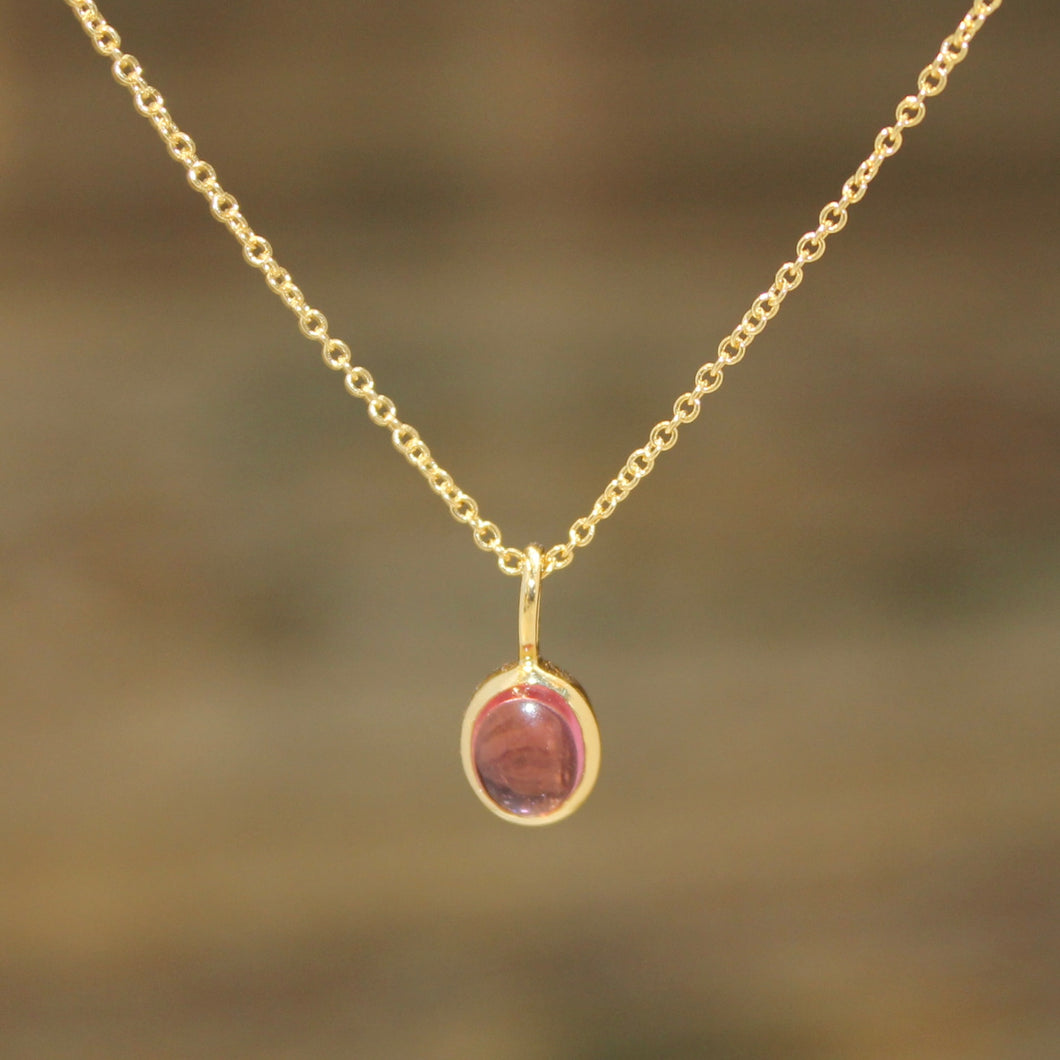 Oval Pendant Pink