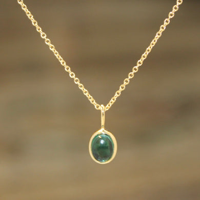 Oval Pendant Green